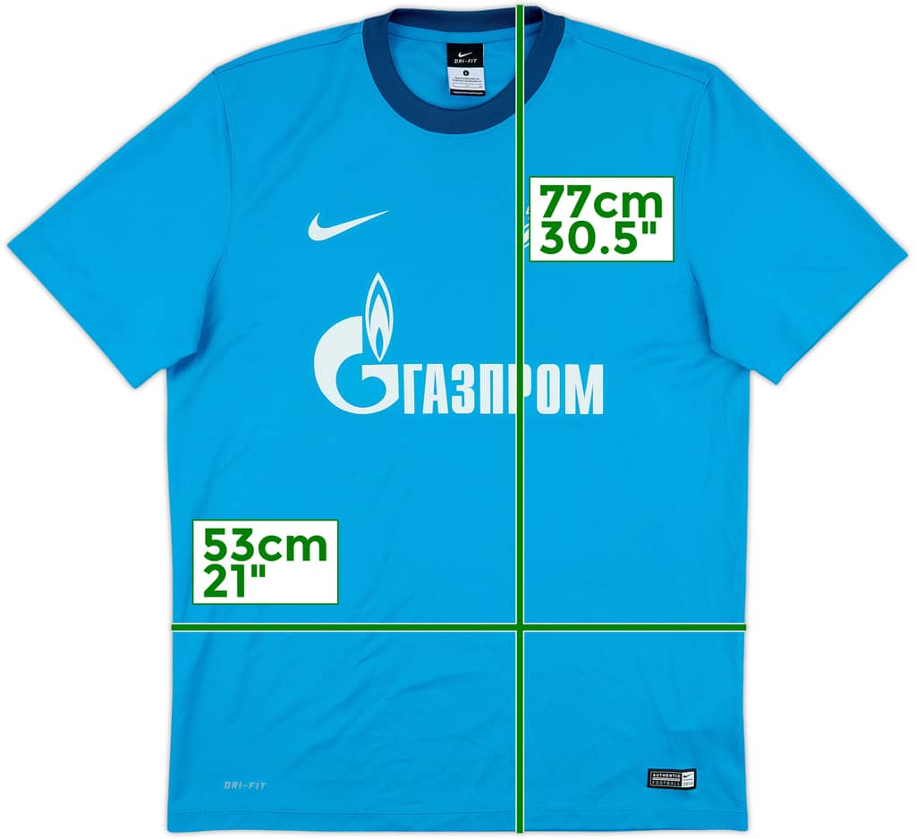 2014-15 Zenit St. Petersburg Basic Home Shirt - 8/10 - (L)