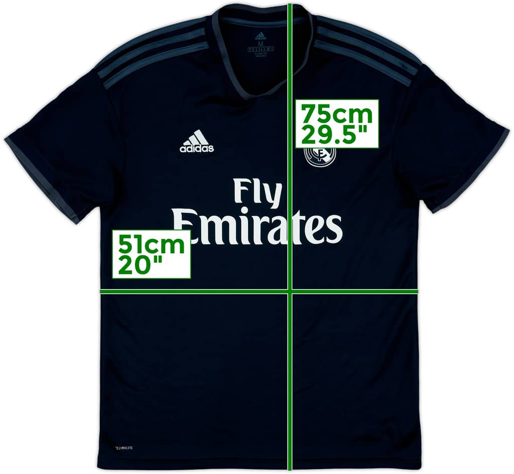 2018-19 Real Madrid Away Shirt - 7/10 - (M)