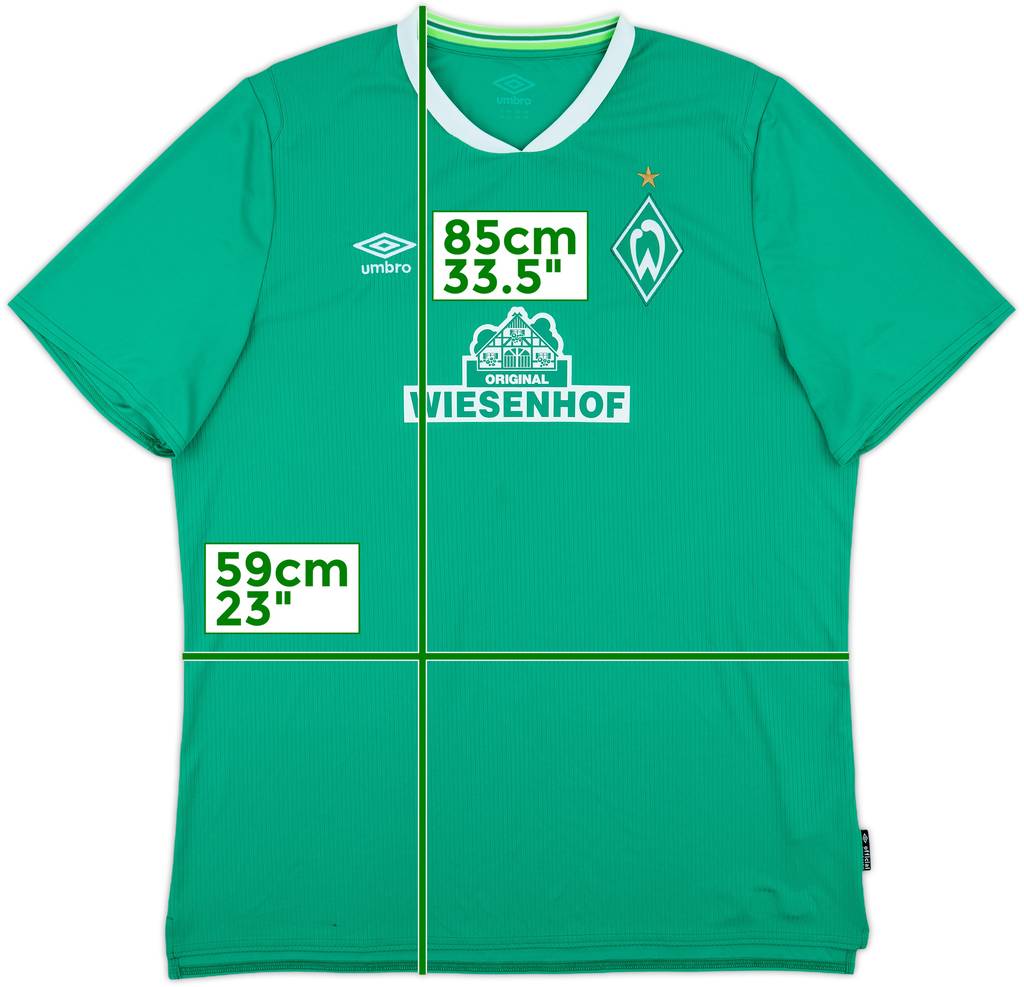 2019-20 Werder Bremen Home Shirt - 9/10 - (XXL)