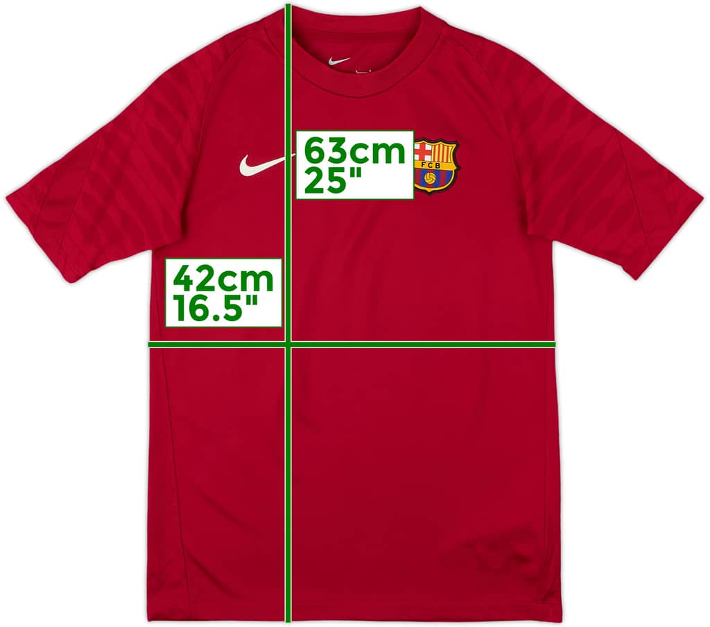 2021-22 Barcelona Nike Training Shirt - 9/10 - (L.Boys)