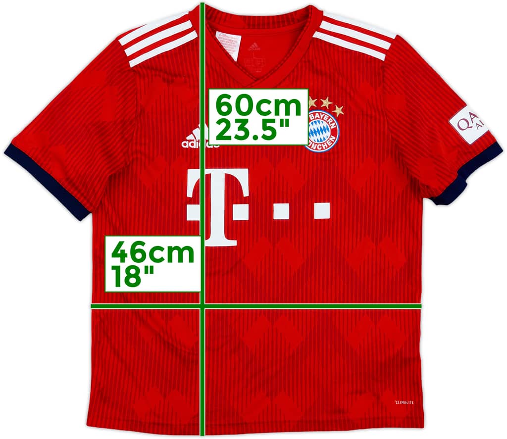 2018-19 Bayern Munich Home Shirt - 8/10 - (L.Boys)