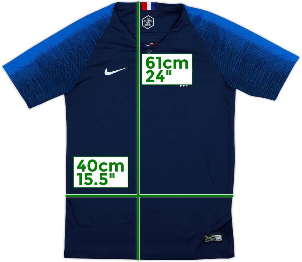 2018 France Home Shirt - 8/10 - (L.Boys)