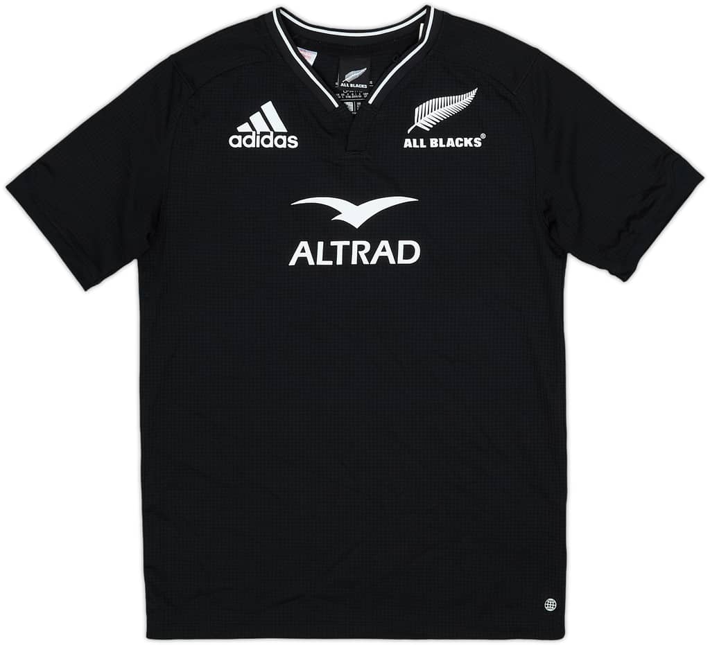 2022 New Zealand Rugby Home Shirt - 8/10 - (L.Boys)