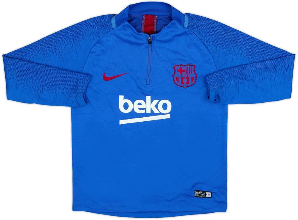 2019-20 Barcelona Nike 1/4 Zip Training Top - 7/10 - (S.Boys)