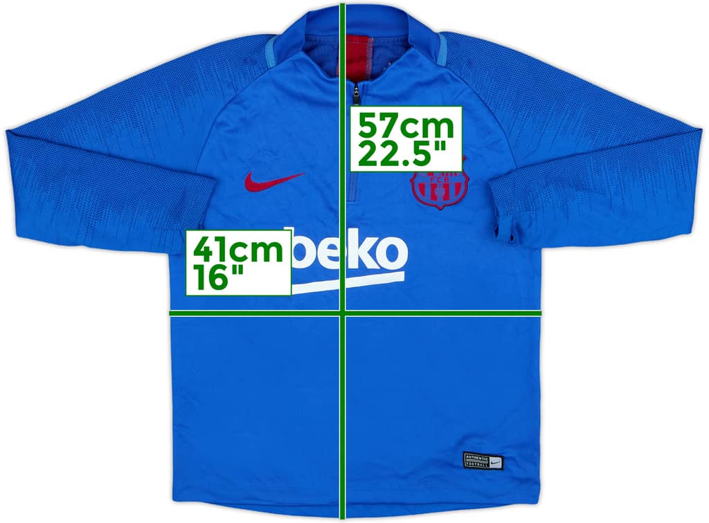 2019-20 Barcelona Nike 1/4 Zip Training Top - 7/10 - (S.Boys)