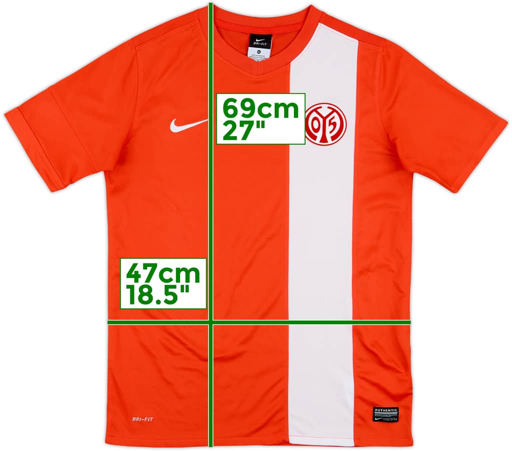 2013-14 FSV Mainz Home Shirt - 8/10 - (XL.Boys)
