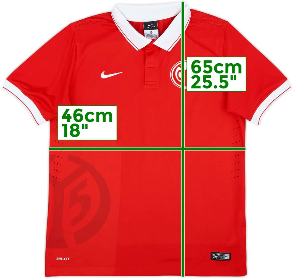 2014-15 FSV Mainz Home Shirt - 10/10 - (XL.Boys)
