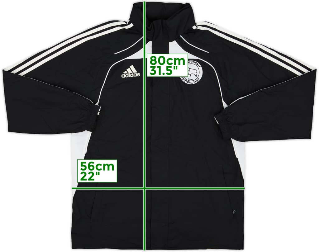 2010-11 Derby County adidas Hooded Rain Jacket - 8/10 - (M)