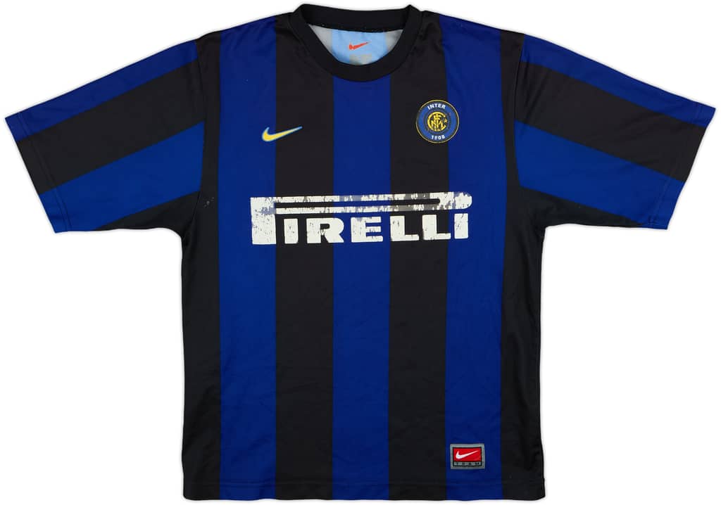 1999-00 Inter Milan Basic Home Shirt - 4/10 - (XL.Boys)