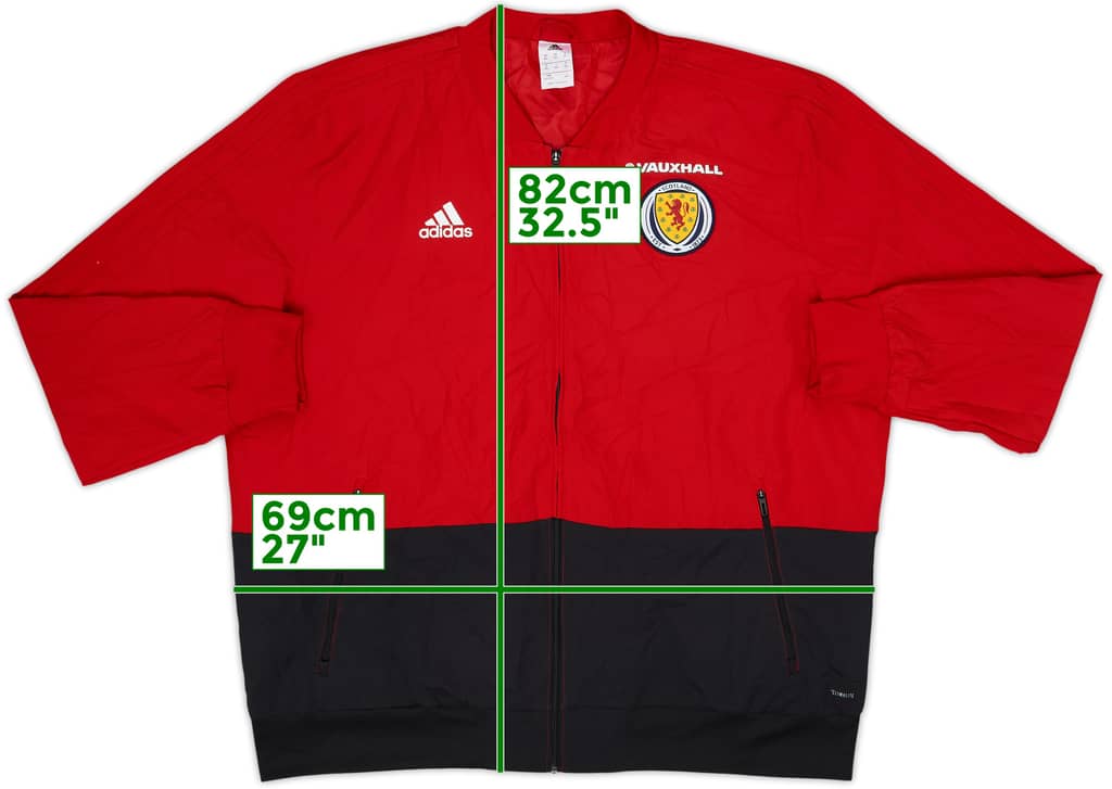 2017-18 Scotland adidas Track Jacket - 8/10 - (XXL)