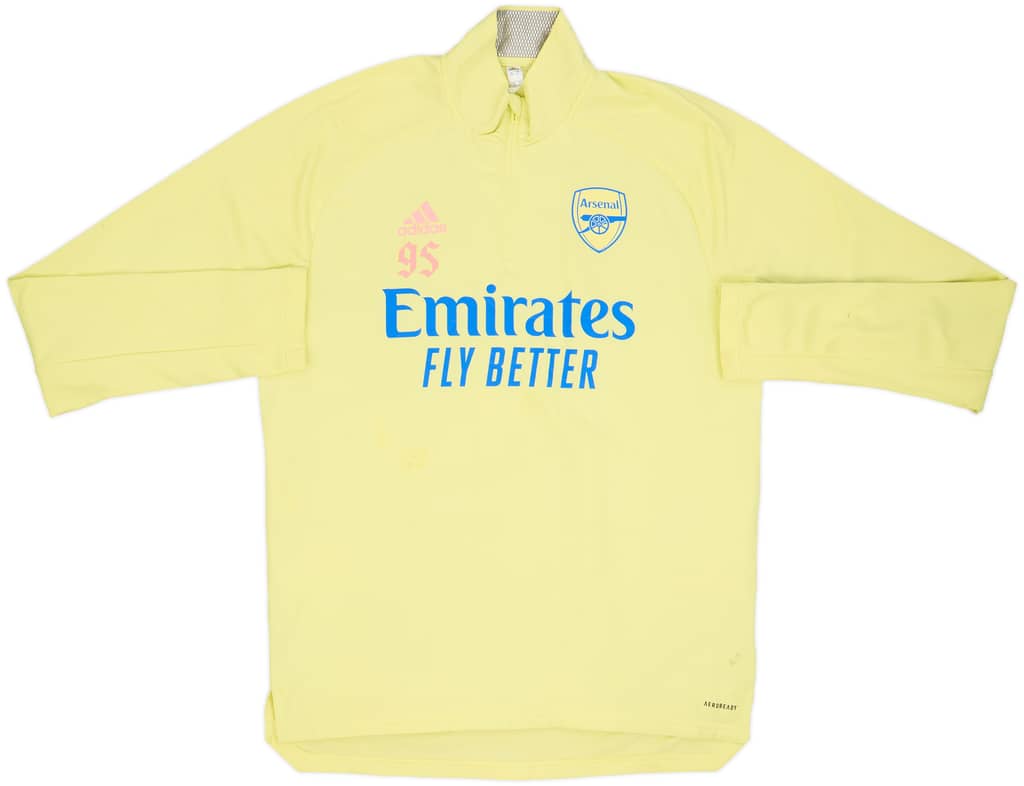 2020-21 Arsenal adidas Player Issue 1/4 Zip Drill Top #95 - 6/10 - (M)