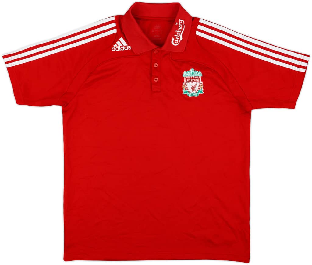 2008-09 Liverpool adidas Polo Shirt - 9/10 - (L)