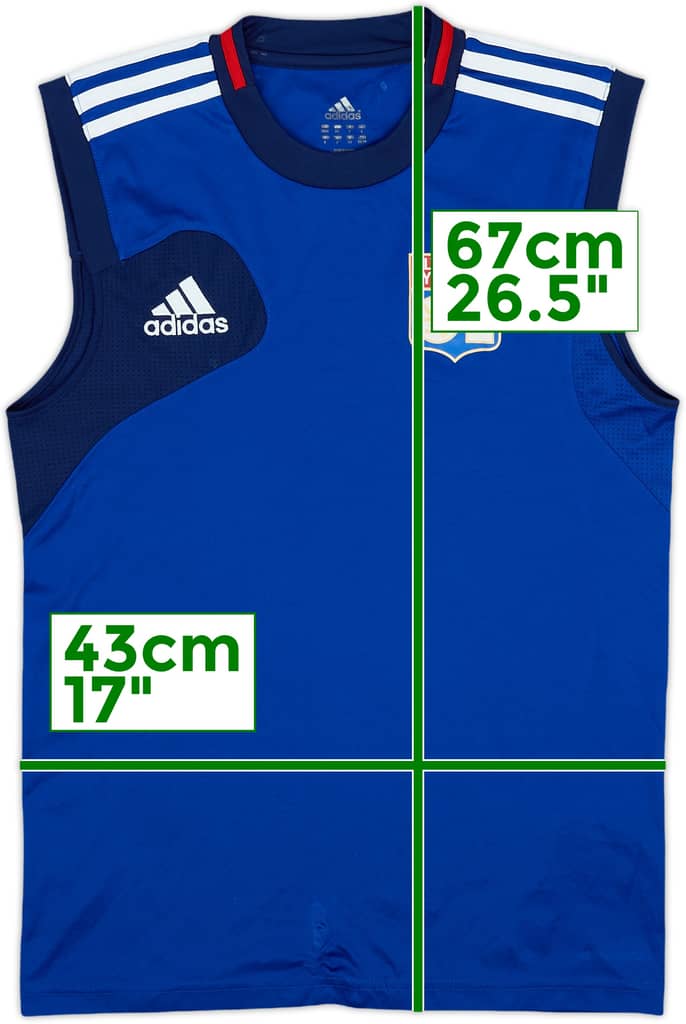 2012-13 Lyon adidas Training Vest - 8/10 - (XS)