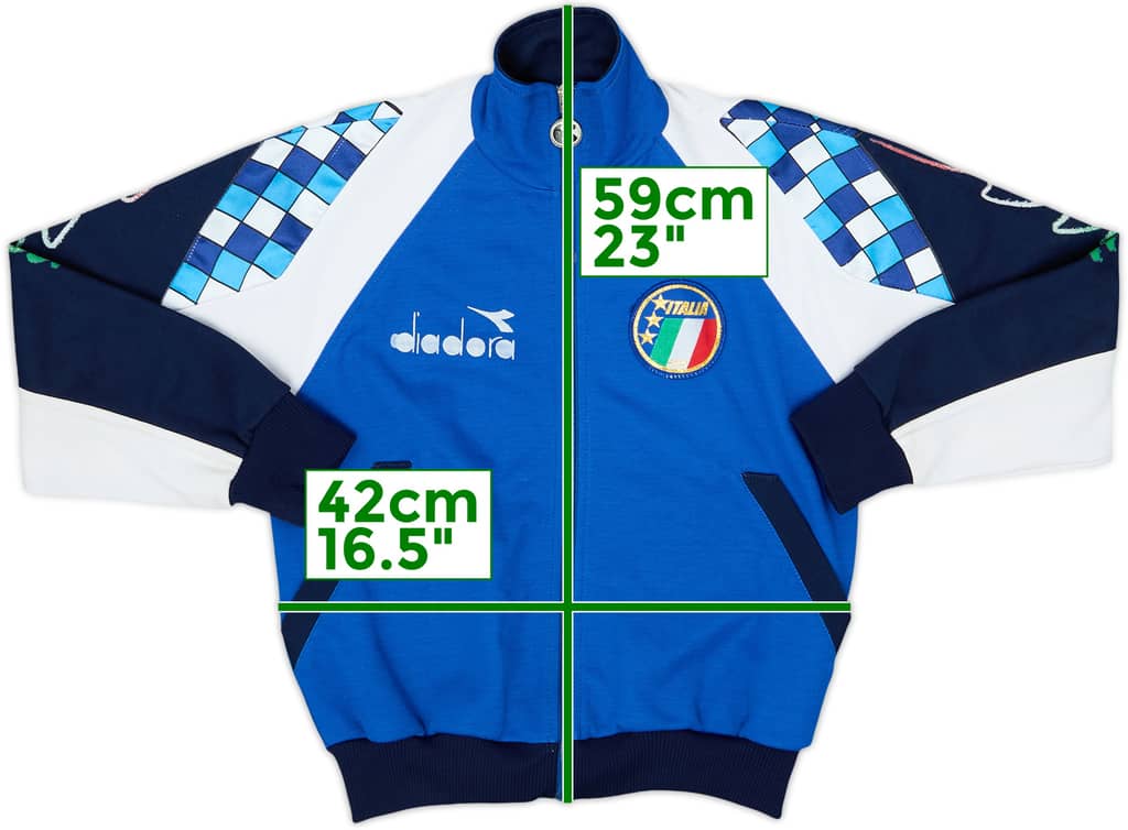 1990 Italy Diadora Track Jacket - 6/10 - (M.Boys)