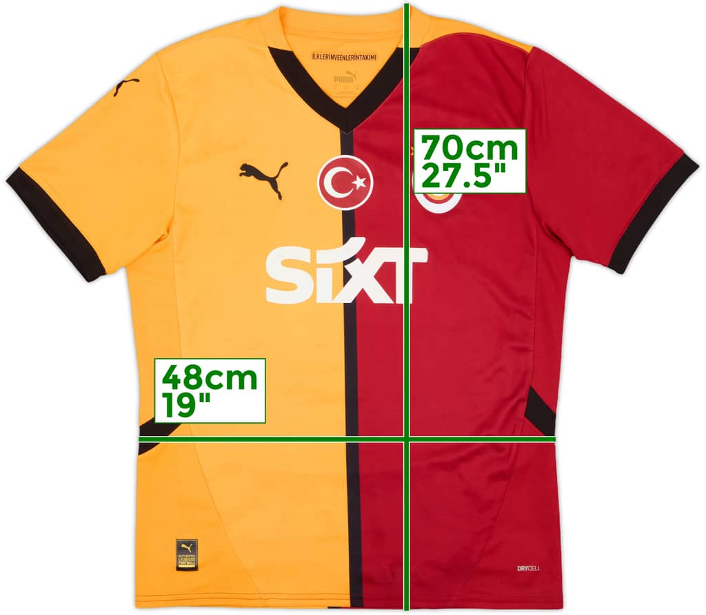 2024-25 Galatasaray Home Shirt - 7/10 - (M)