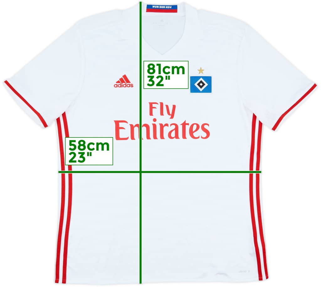 2016-17 Hamburg Home Shirt - 8/10 - (XL)