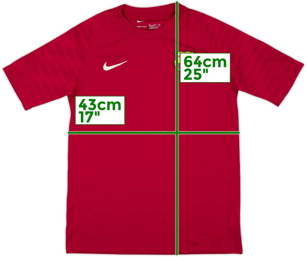2021-22 Barcelona Nike Training Shirt - 9/10 - (XL.Boys)