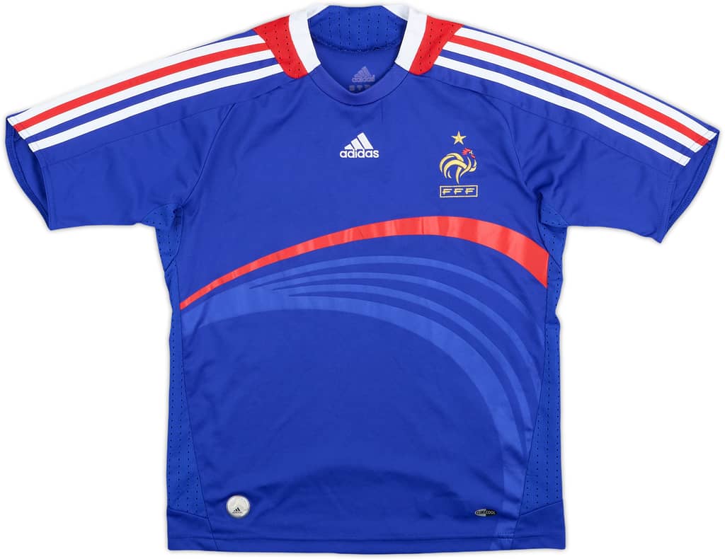 2007-08 France Home Shirt - 8/10 - (M.Boys)