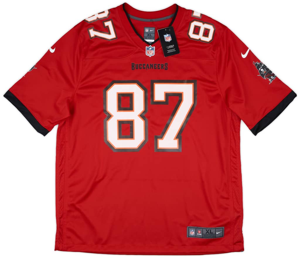 2020-21 Tampa Bay Buccaneers Gronkowski #87 Nike Game Home Jersey (XL)