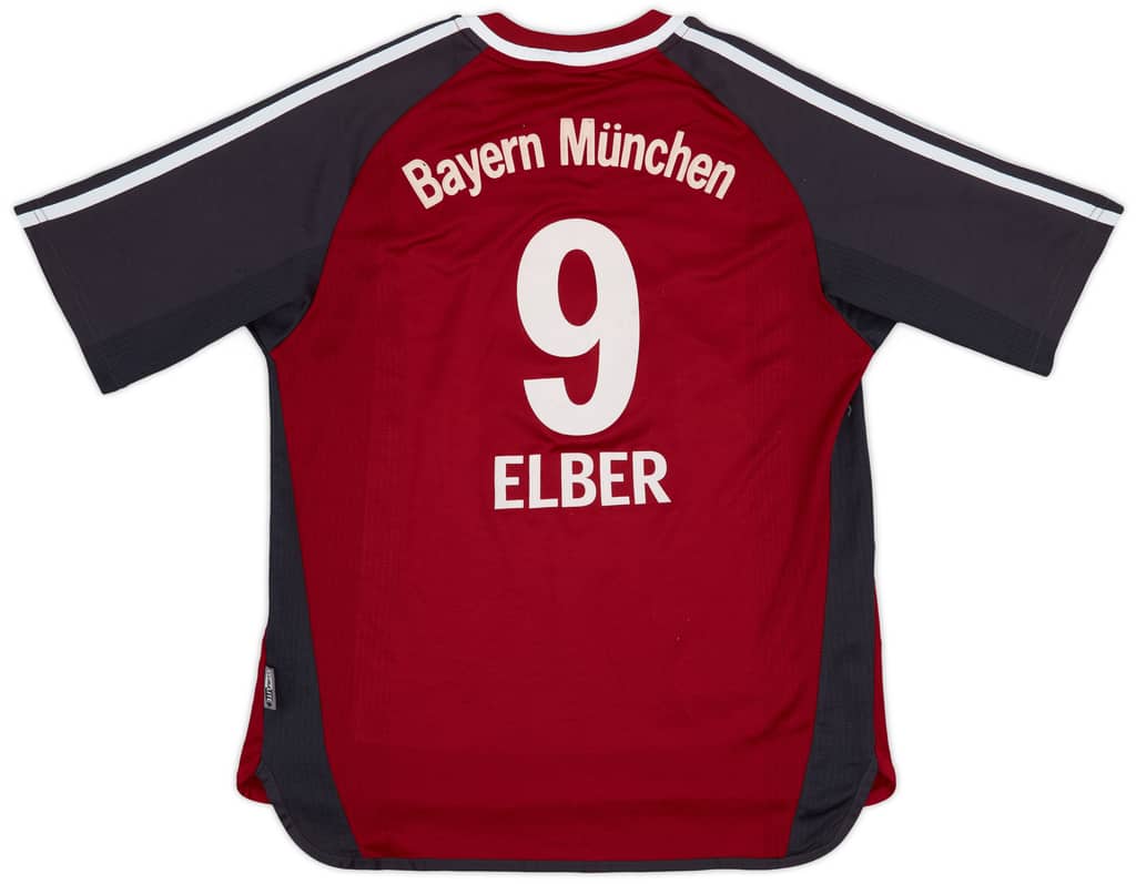 2001-02 Bayern Munich Home Shirt Elber #9 - 8/10 - (Y)