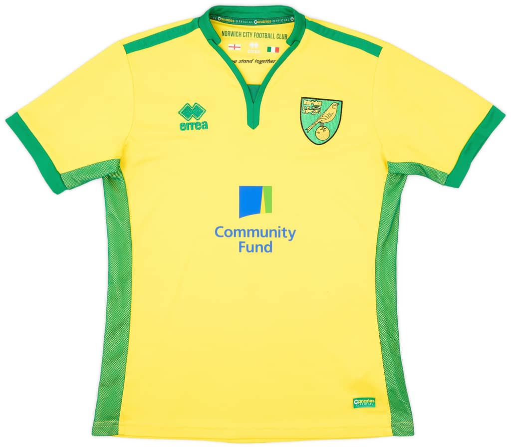 2016-17 Norwich Home Shirt - 8/10 - (M)