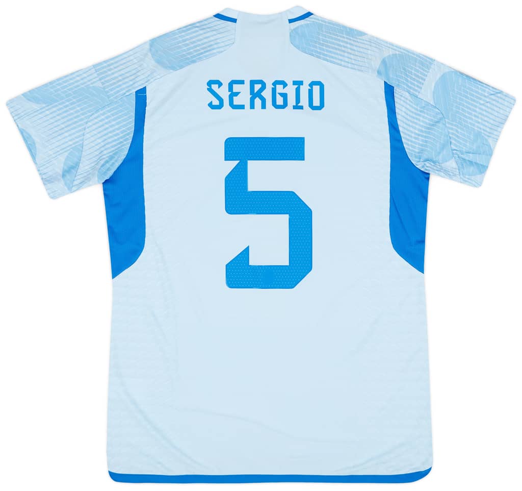 2022-23 Spain Authentic Away Shirt Sergio #5