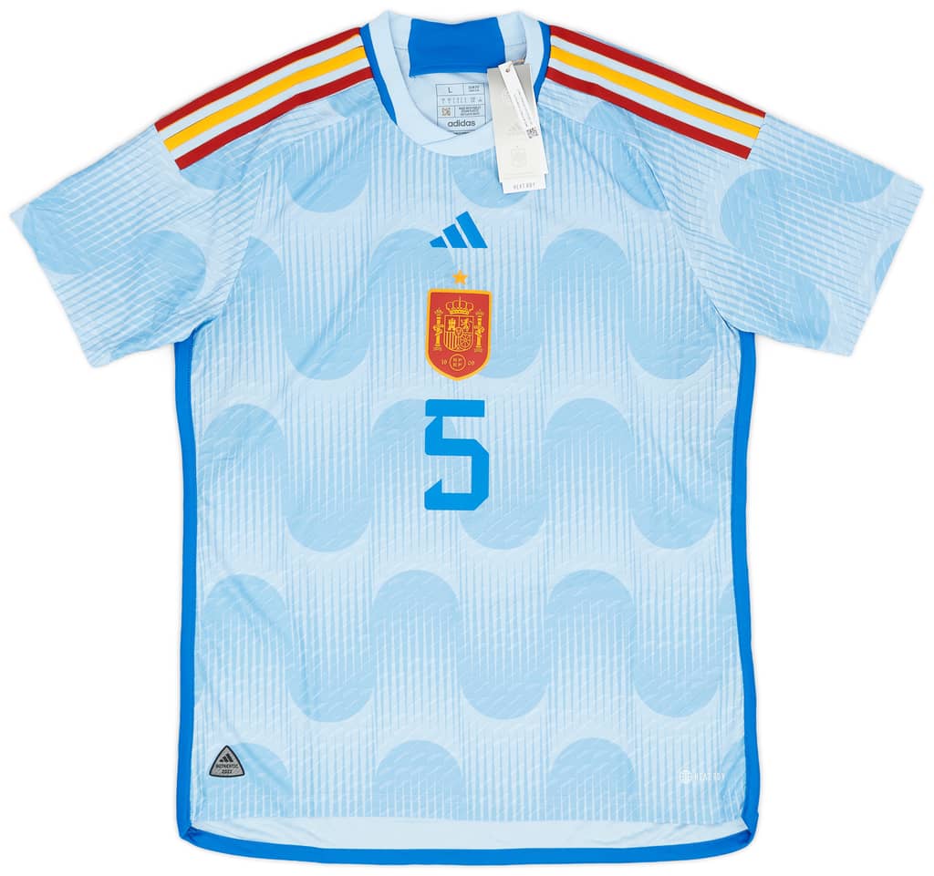 2022-23 Spain Authentic Away Shirt Sergio #5