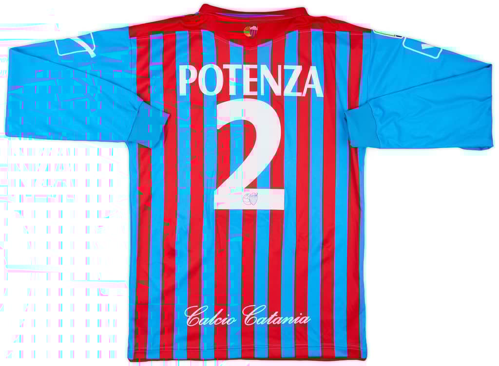 2012-13 Catania Match Issue Home L/S Shirt Potenza #2