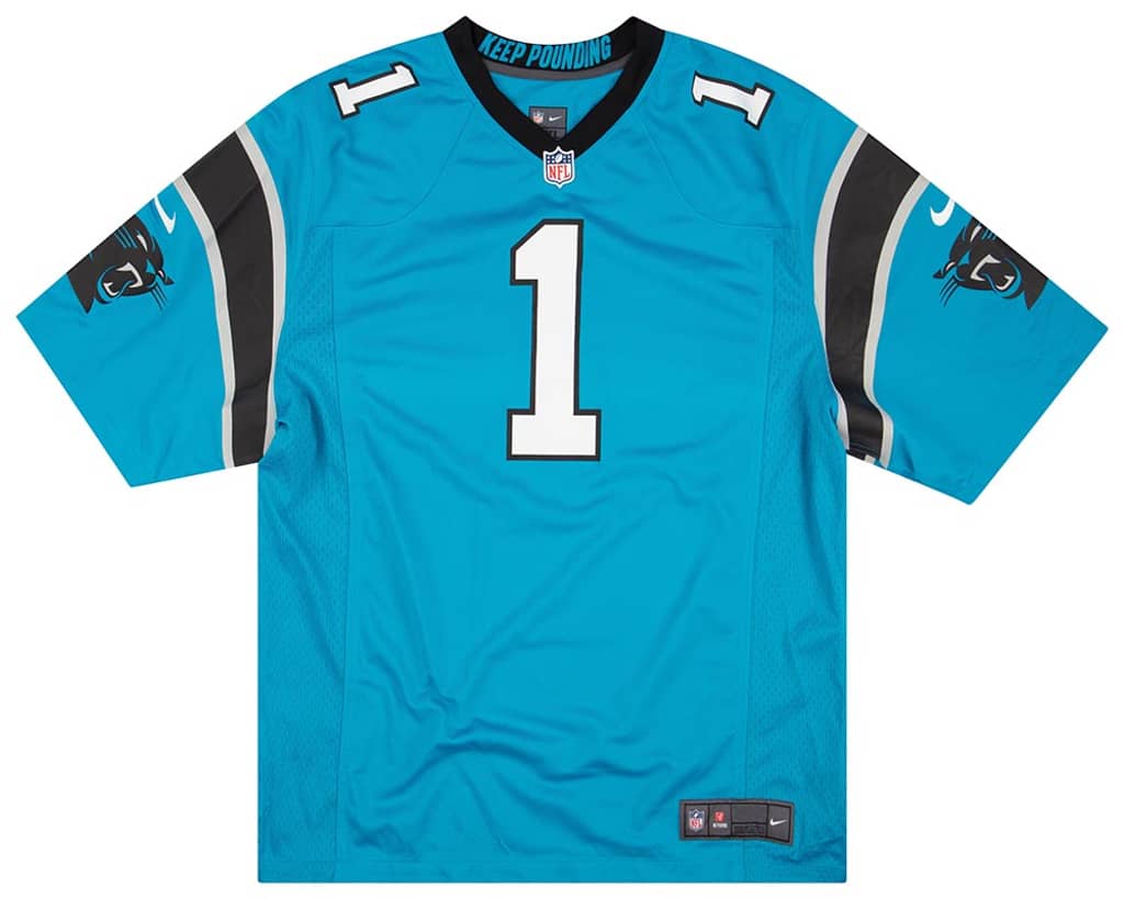 2012-16 Carolina Panthers Newton #1 Nike Game Jersey (Alternate) XXL