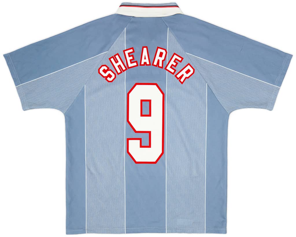 1996-97 England Away Shirt Shearer #9 - 6/10 - (L)