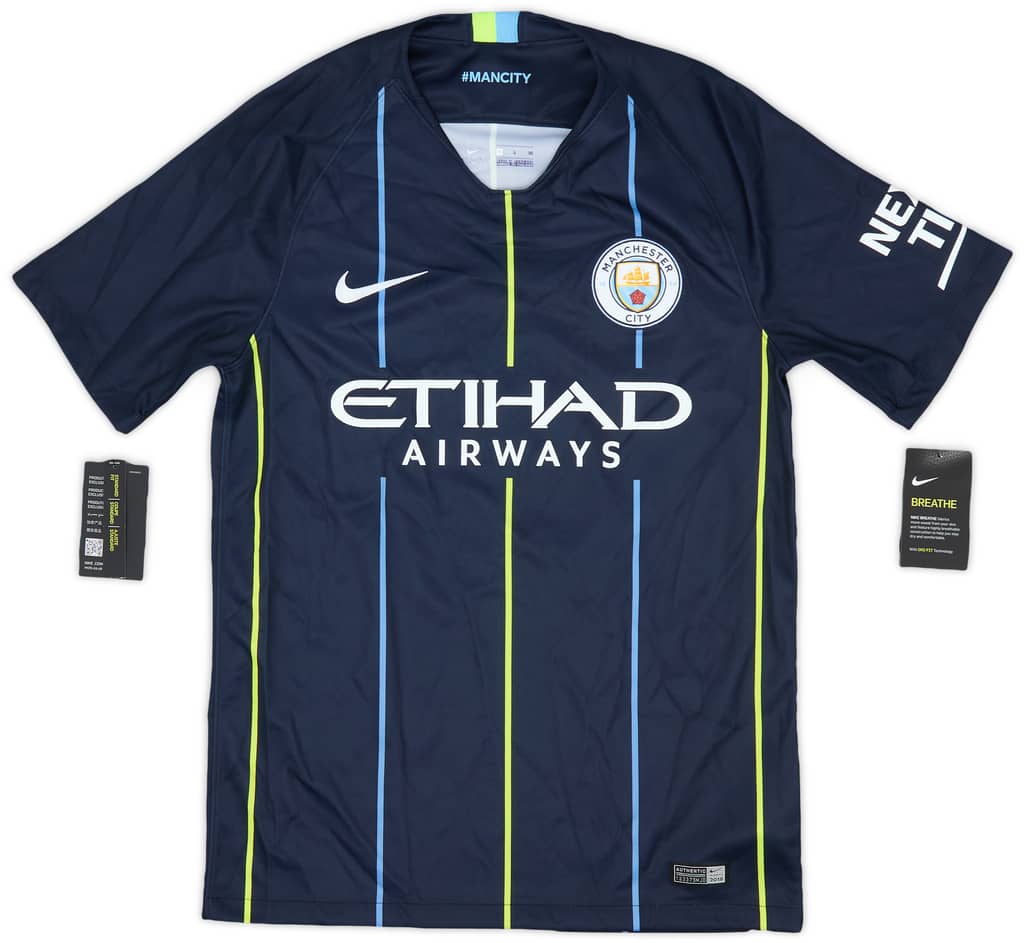 2018-19 Manchester City Away Shirt Kompany #4 (S)