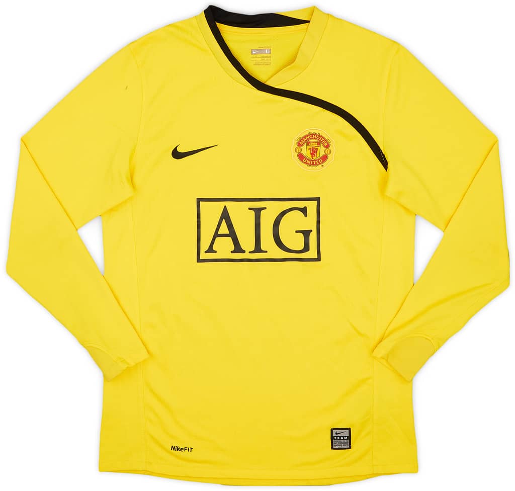 2008-09 Manchester United GK Shirt - 8/10 - (L.Boys)