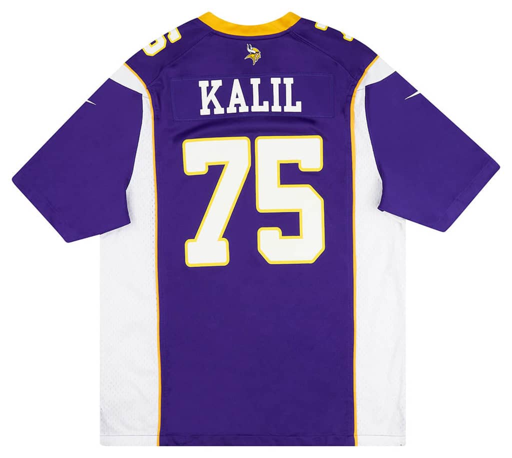 2012-13 Minnesota Vikings Kalil #75 Nike Game Jersey (Home) L