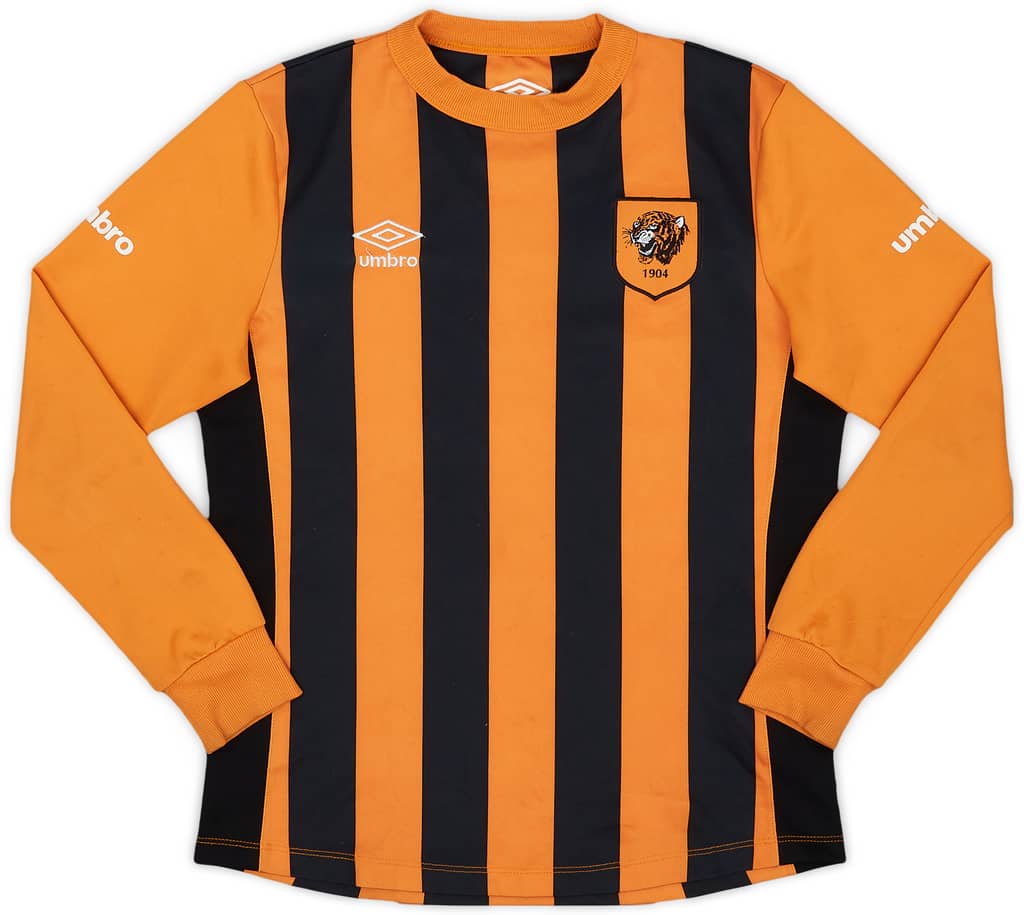 2014-15 Hull City Home L/S Shirt - 9/10 - (M.Boys)