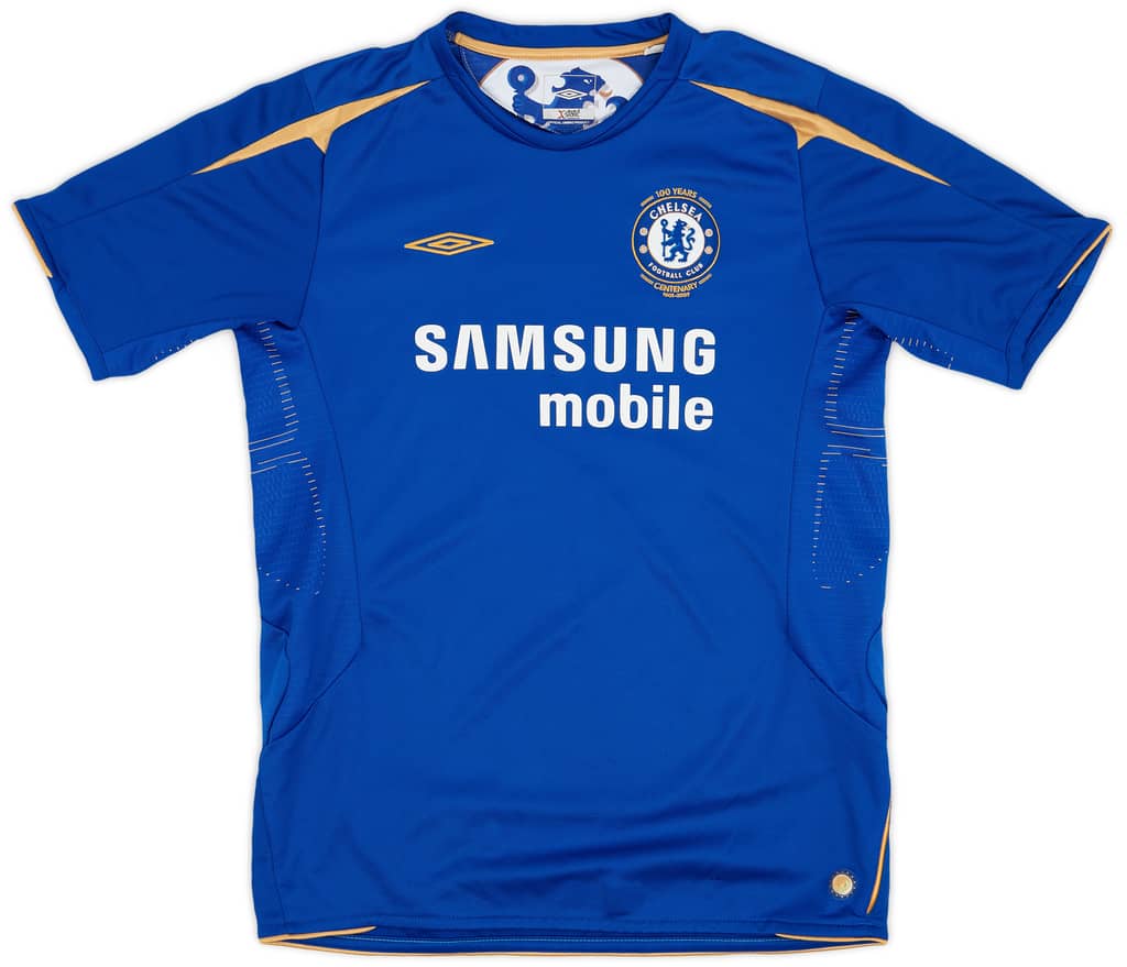 2005-06 Chelsea Centenary Home Shirt - 8/10 - (XL.Boys)