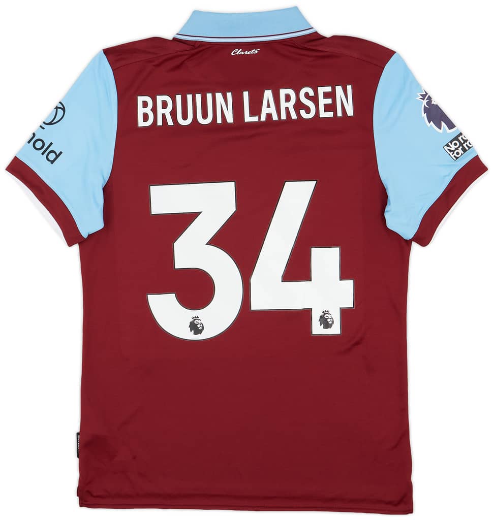 2023-24 Burnley Match Issue Home Shirt Bruun Larsen #34