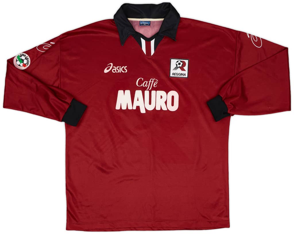 1999-00 Reggina Match Issue Home L/S Shirt Poli #3