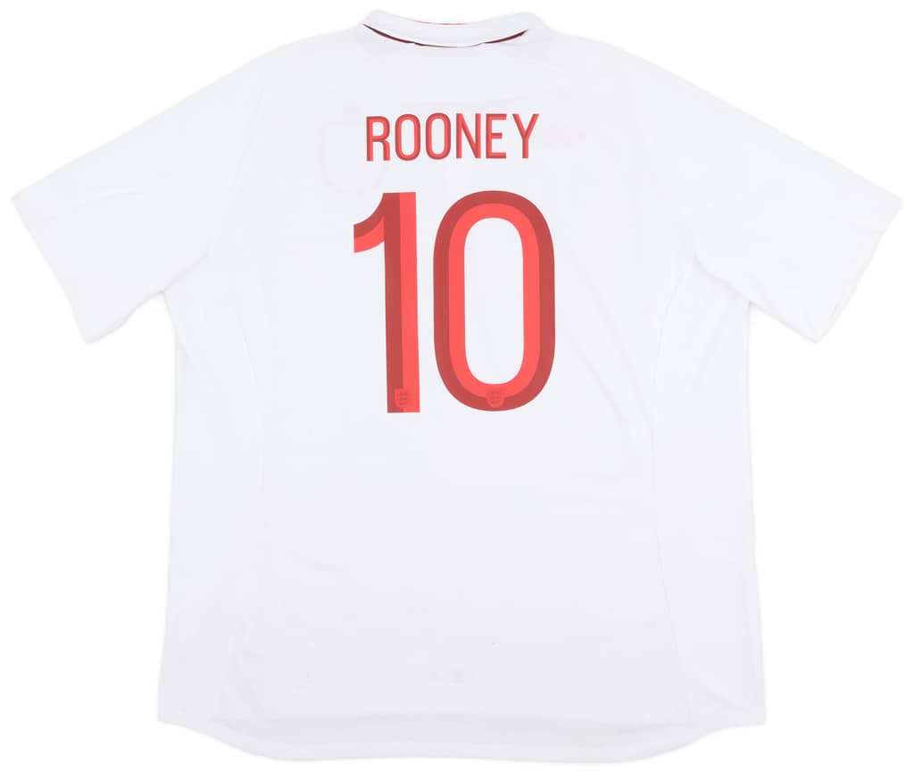 2012-13 England Home Shirt Rooney #10 - 6/10 - (3XL)