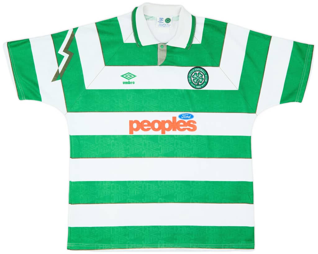 1991-92 Celtic Home Shirt - 8/10 - (XXL)