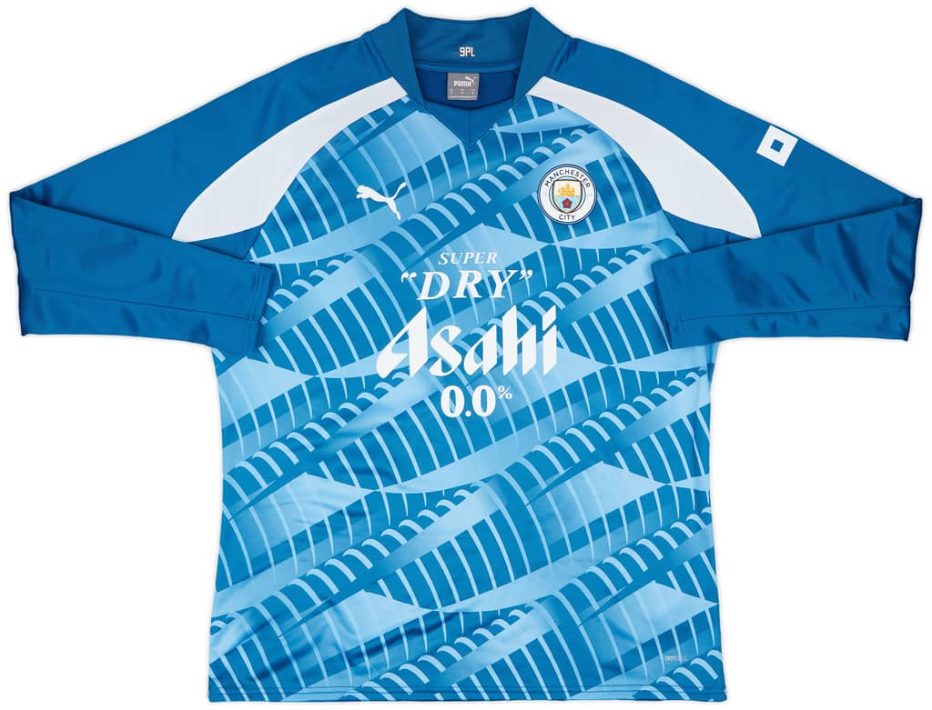 2023-24 Manchester City Player Issue Pre-Match Sweat Top #9 (Haaland) - 9/10 - (XXL)