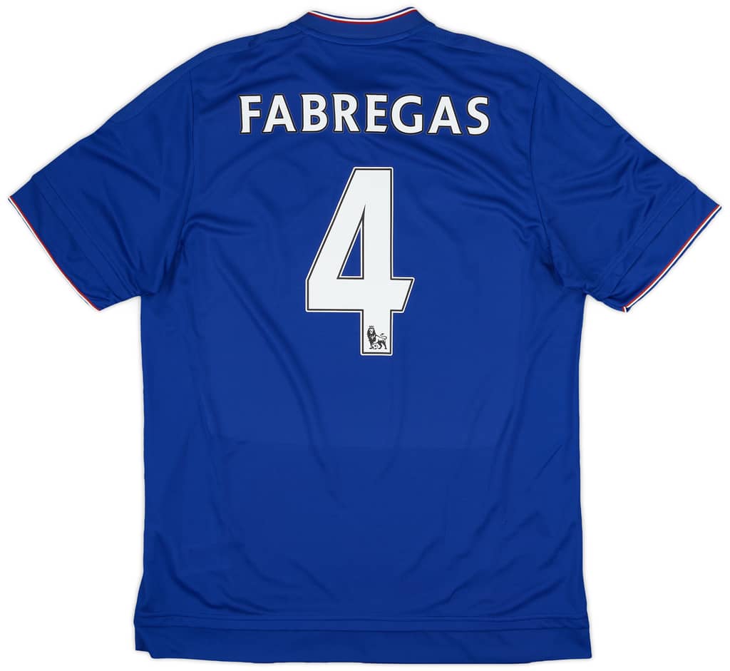 2015-16 Chelsea Home Shirt Fabregas #4 (L)