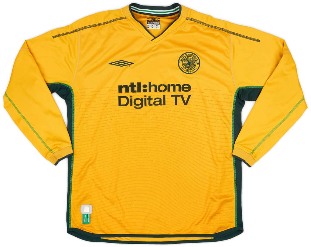 2002-03 Celtic Away L/S Shirt Petrov #19 - 6/10 - (L)