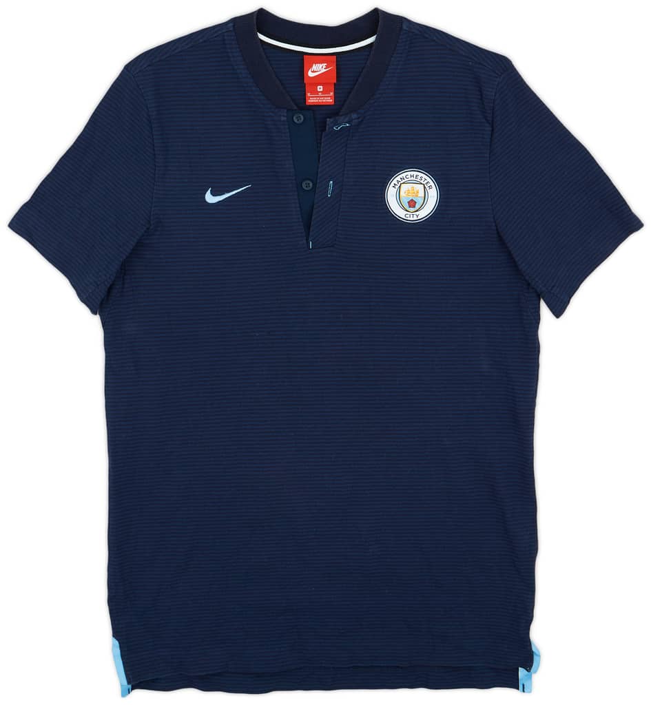 2017-18 Manchester City Nike Polo Shirt - 9/10 - (M)
