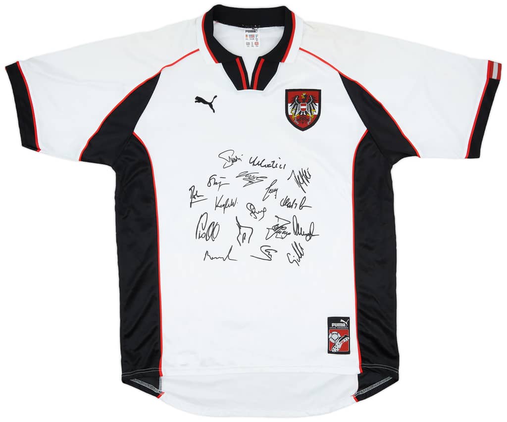 1998 Austria 'Signed' Home Shirt - 8/10 - (XXL)