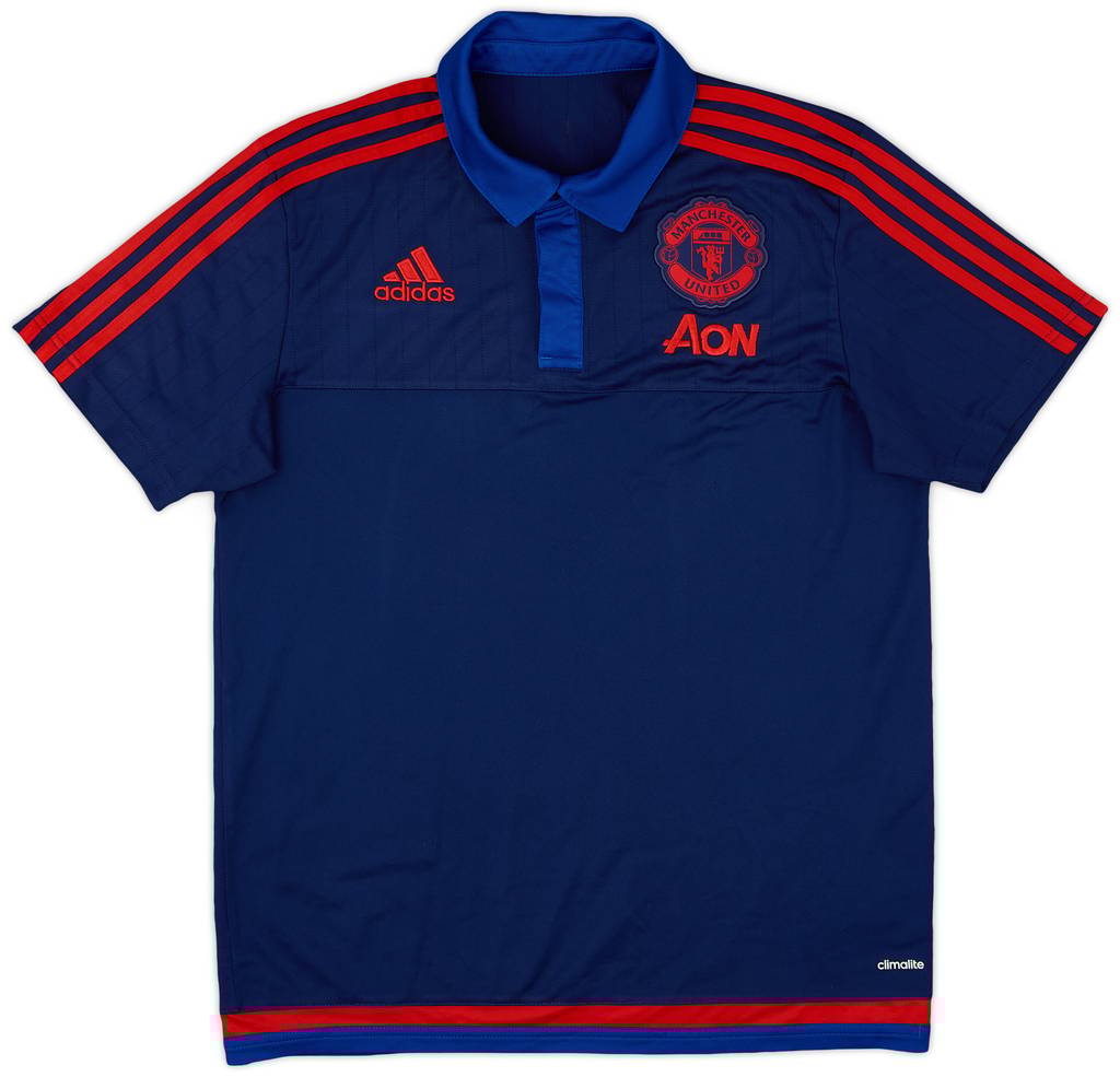 2015-16 Manchester United adidas Polo Shirt - 10/10 - (M)