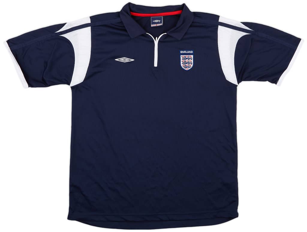 2005-06 England Umbro 1/4 Zip Training Shirt - 8/10 - (L)