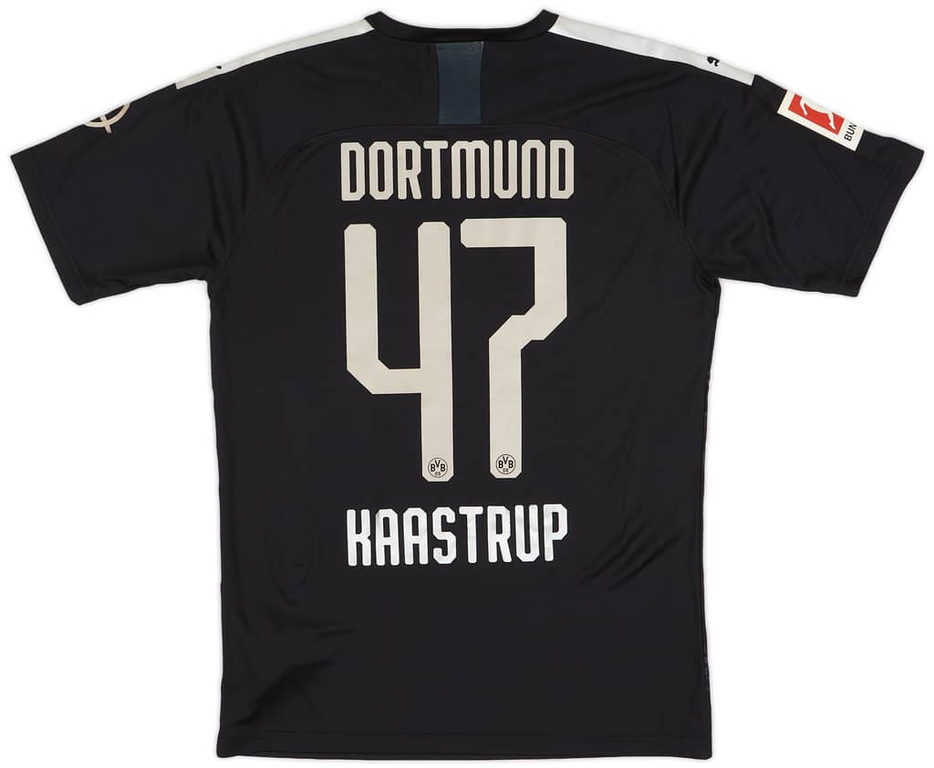 2019-20 Borussia Dortmund Match Issue Away Shirt Kaastrup #47