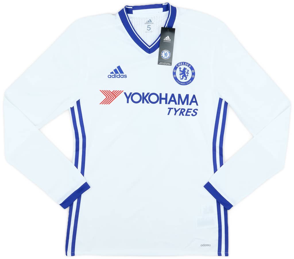 2016-17 Chelsea Player Issue Third L/S Shirt Fabregas #4 (S/M)