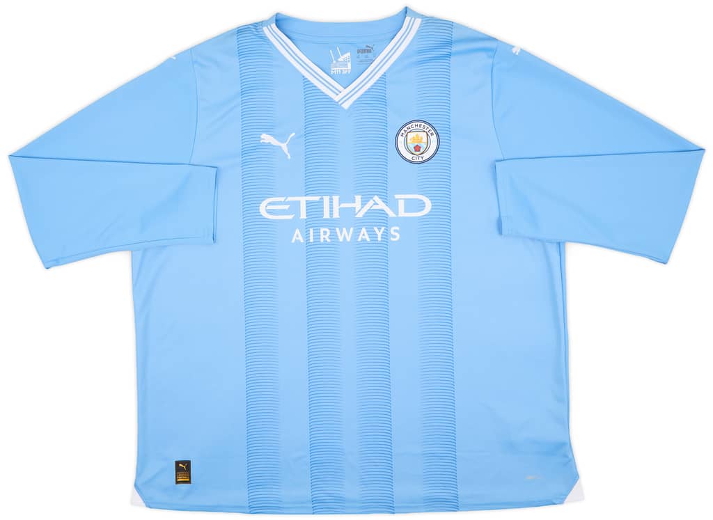 2023-24 Manchester City Home L/S Shirt Haaland #9 (3XL)