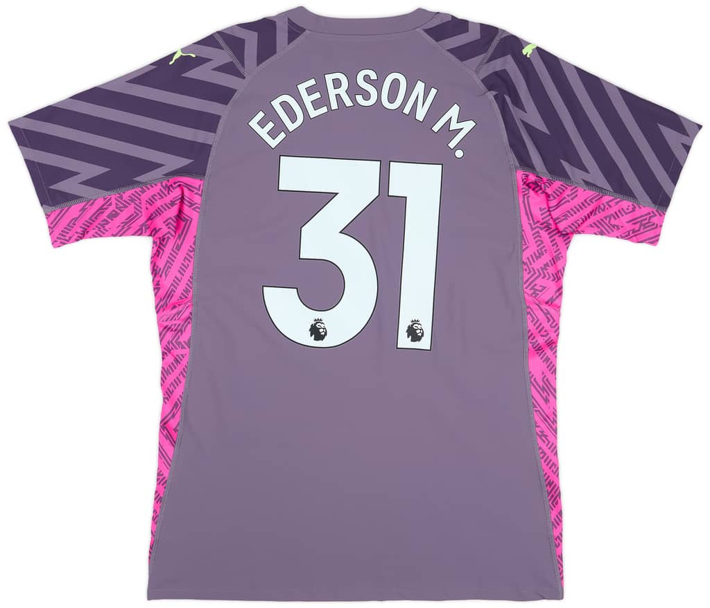 2023-24 Manchester City Player Issue GK S/S Shirt Ederson #31 (XL)